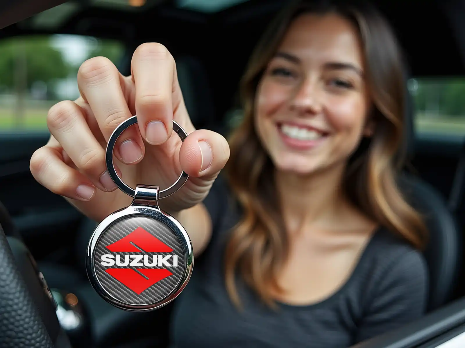 Suzuki Llavero Personalizado Logo Premium Custom